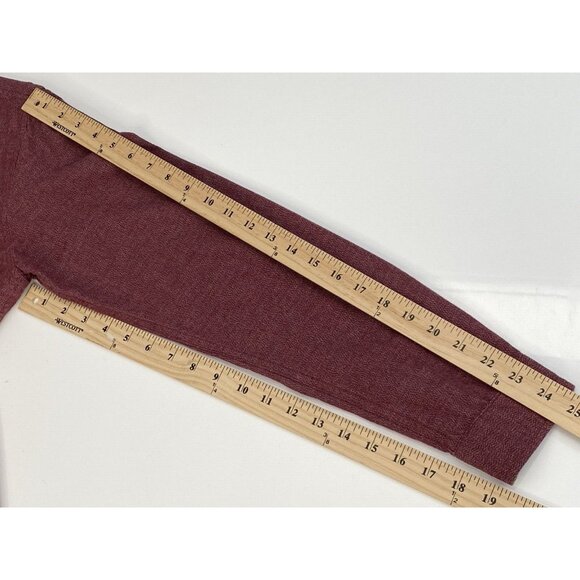 Roark Revival Ritual Button Up Shirt Men's S Heather Burgundy Long Sleeve - Picture 16 of 16